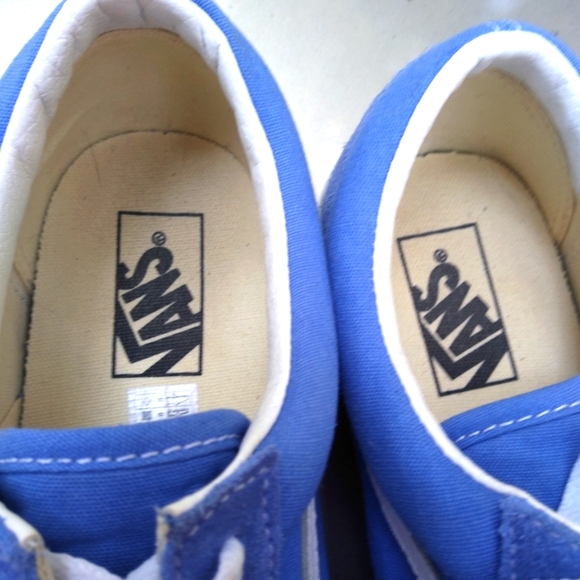 Vans Periwinkle Sneakers Shoes Men's 10 Womens 11 Blue Purple Skate Off the Wall - Picture 2 of 6